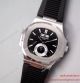 Japan Grade Knockoff Patek Philippe Nautilus Annual Calendar White Dial Black Rubber Watch(4)_th.jpg